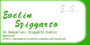 evelin szigyarto business card